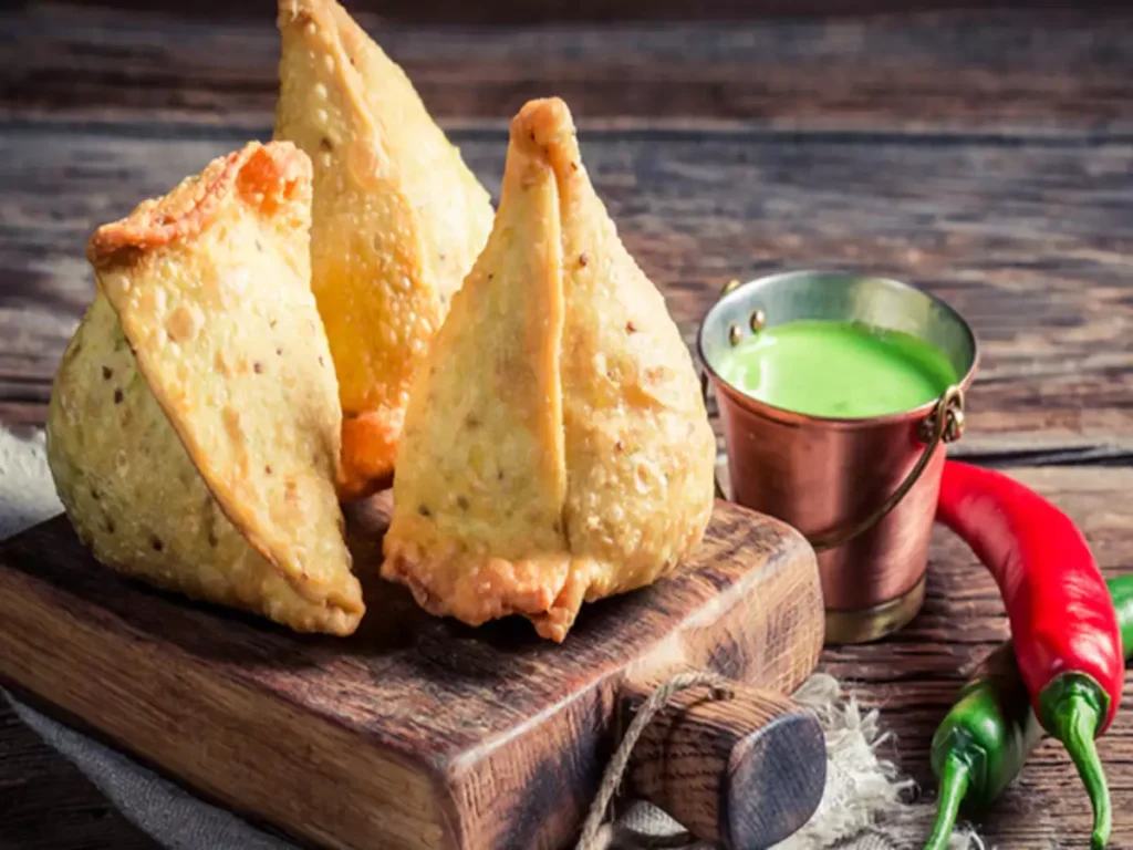 Baked Paneer Samosa